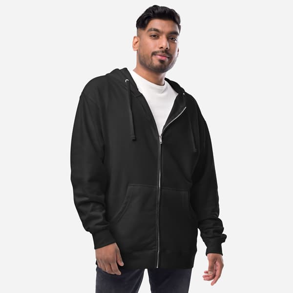 Unisex Fleece Zip Up Hoodie by Independent Trading Co.