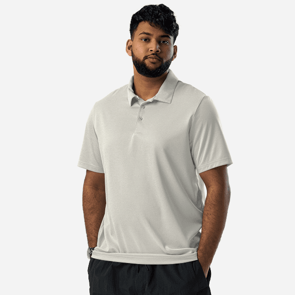 Unisex Adidas Space-Dyed Polo Shirt by Adidas