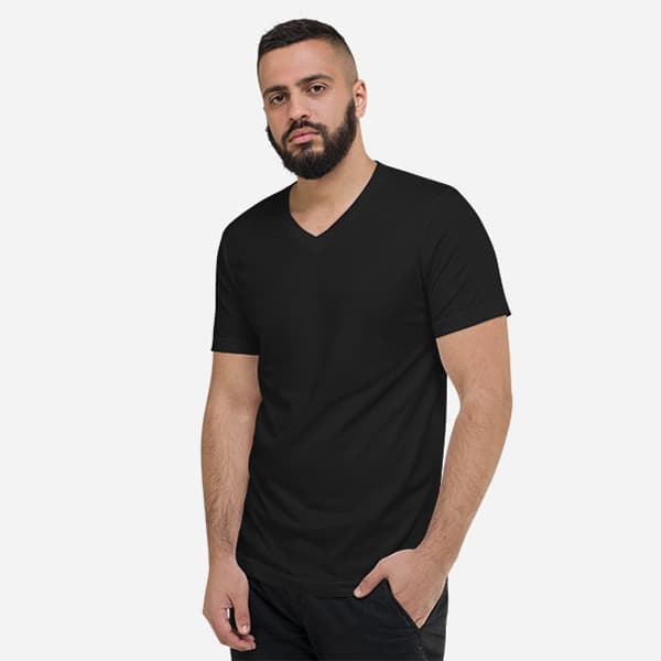 Unisex V-Neck Tee by Bella + Canvas