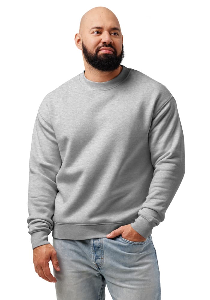Unisex Relax Crew Neck Sweatshirt in Athletic Heather
