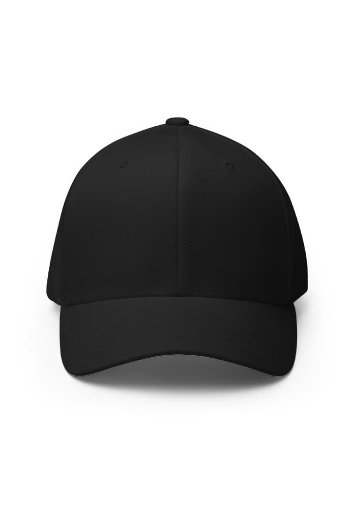 Closed-Back Structured Cap in Black