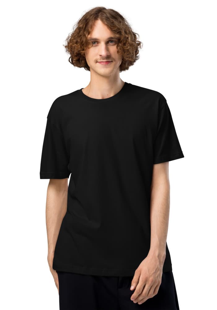 Unisex Fine Jersey Tee in Black