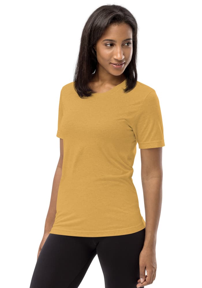 Unisex Tri-Blend T-Shirt in Mustard Triblend