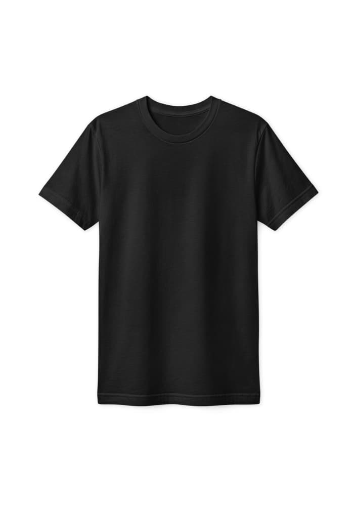 Unisex Fine Jersey T-Shirt in Black