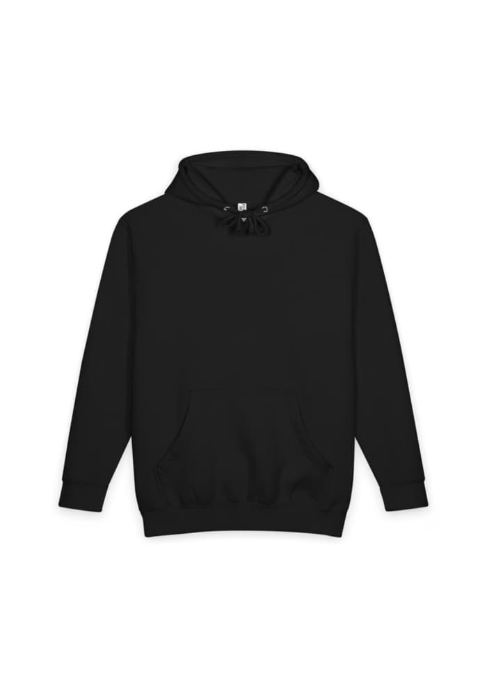 Unisex Heavyweight Pullover Hoodie in Black