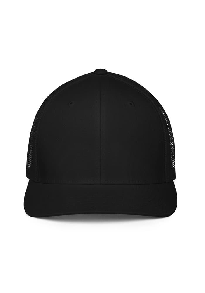 Closed-Back Trucker Cap in Black