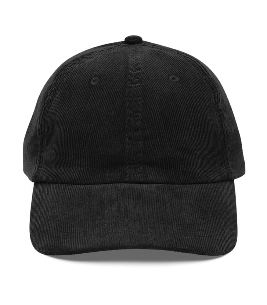 Vintage Corduroy Cap in Black