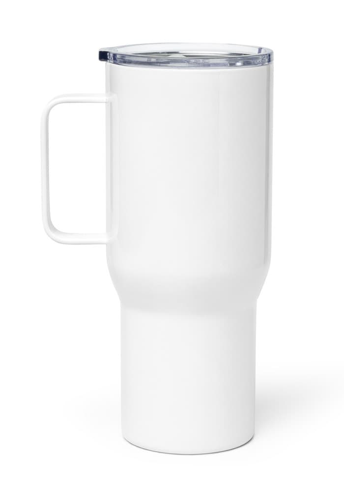 Travel Mug with a Handle in White