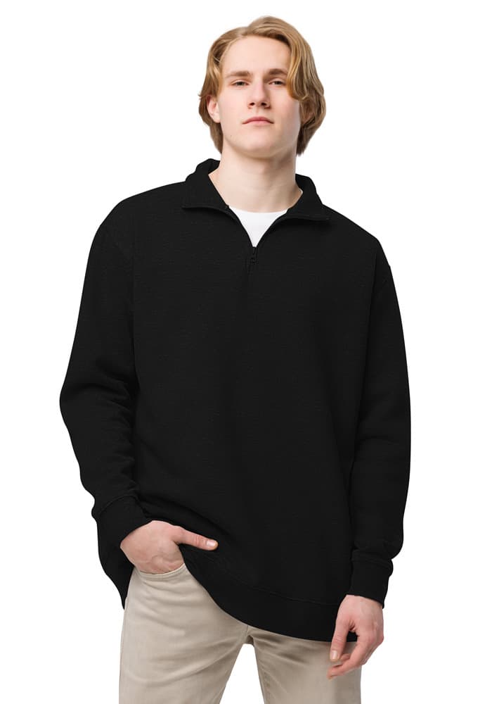 Unisex Fleece Pullover in Black