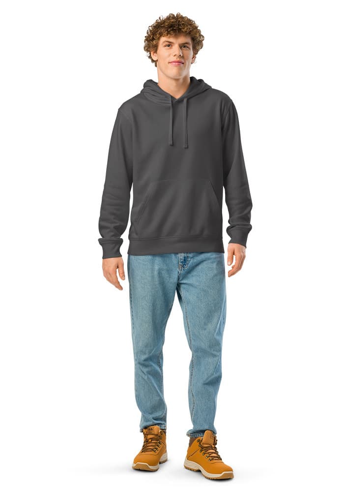 Unisex Organic Mid-Weight Drummer 2.0 Hoodie in Anthracite