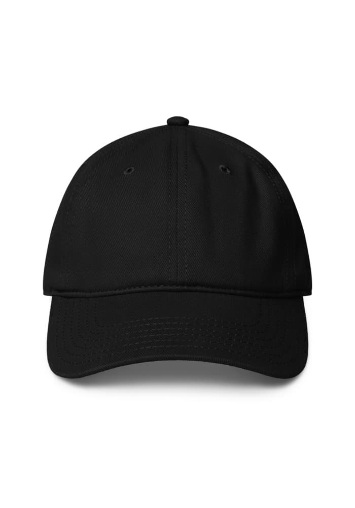 Low Profile Baseball Cap in Black