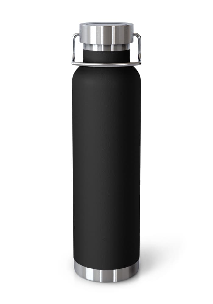 Copper Vacuum Insulated Bottle (22oz) in Black