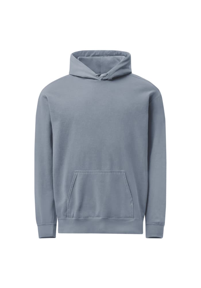 Unisex Garment-Dyed Hooded Sweatshirt I Comfort Colors 1567 in Blue Jean