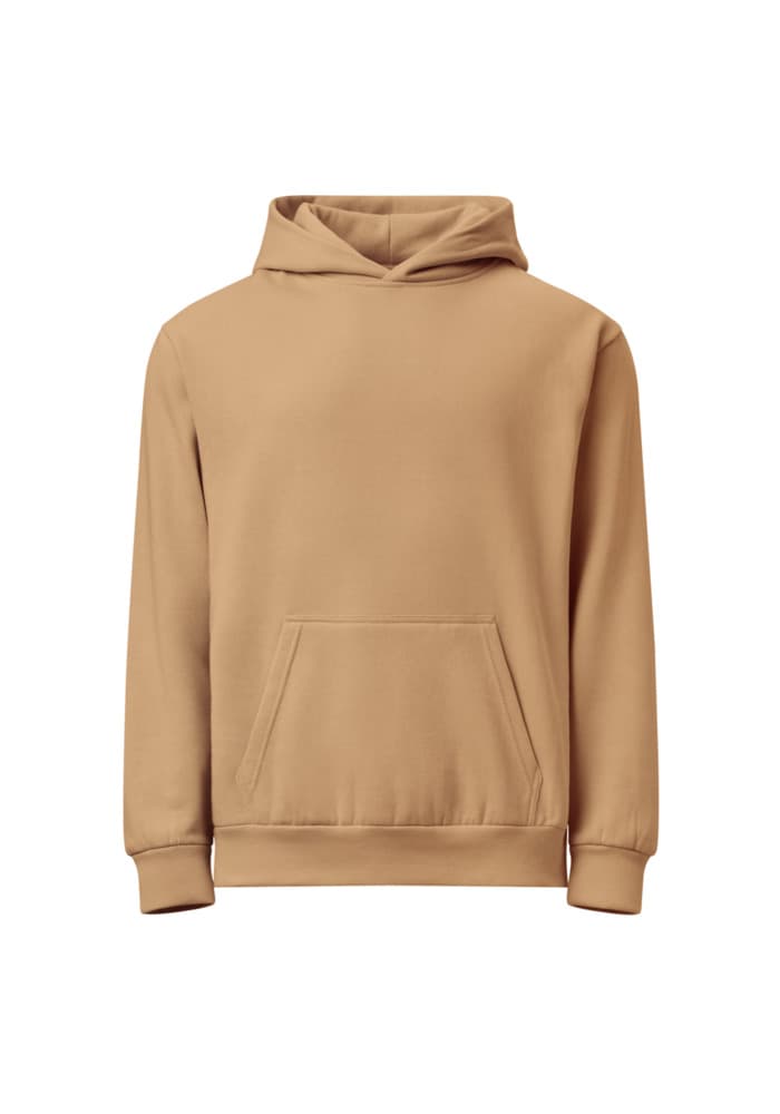 Unisex Urban Hoodie Garment Dyed in Pigment Burro